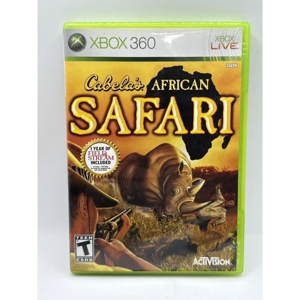 Cabela's African Safari Microsoft Xbox 360 Game CIB T 2006 Activision Hunting